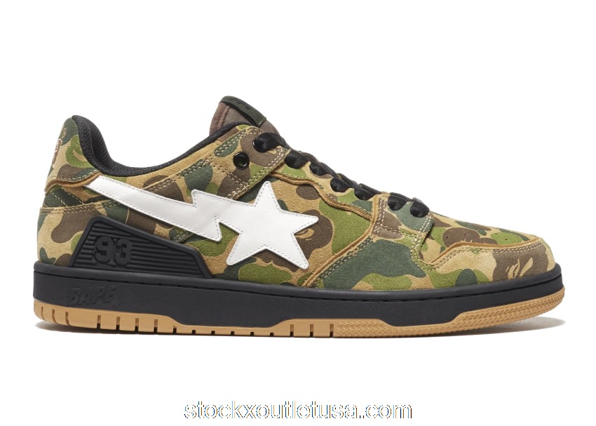 Outlet A Bathing Ape Bape SK8 Sta ABC Camo Green
