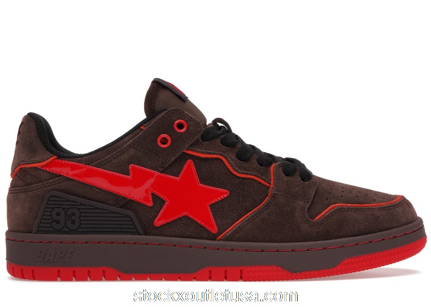 Outlet A Bathing Ape Bape SK8 Sta Brown