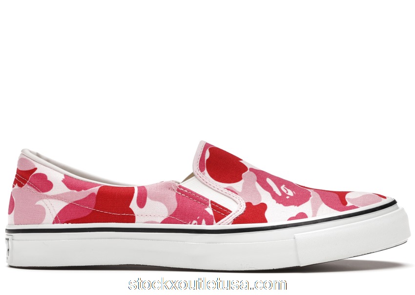 Outlet A Bathing Ape Bape Slip-On ABC Camo Pink 1D30191010