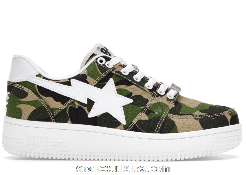 Outlet A Bathing Ape Bape Sta Low ABC Camo 20th Anniversary Green 1C70191020/1G30-191-001/1H30191001