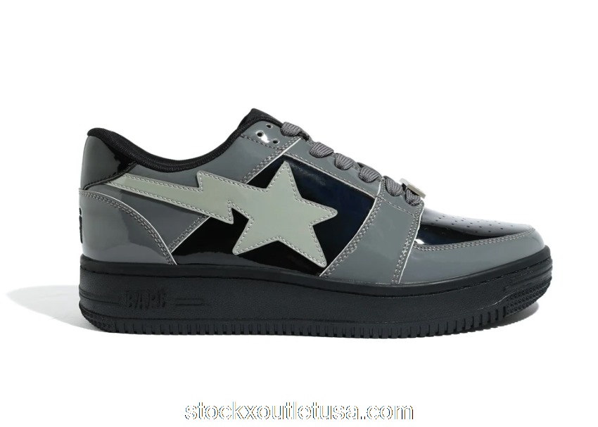 Outlet A Bathing Ape Bape Sta Low Black Grey
