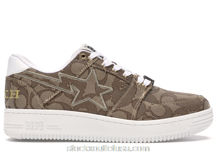 Outlet A Bathing Ape Bape Sta Low Coach Beige 1G23191901