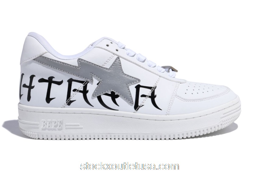 Outlet A Bathing Ape Bape Sta Low White 3M