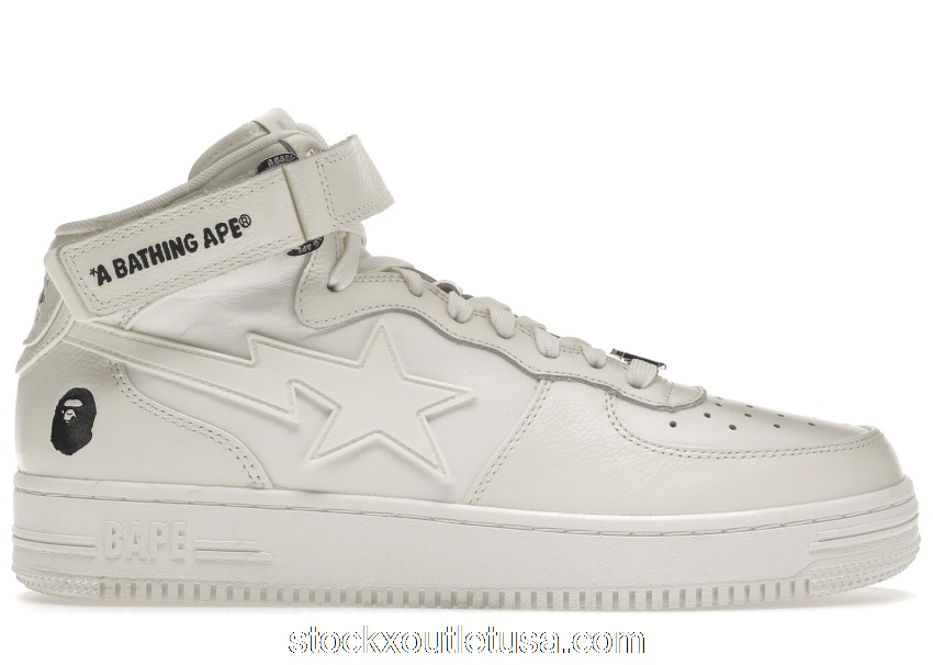 Outlet A Bathing Ape Bape Sta MI White 001FWH701003_WHT_A