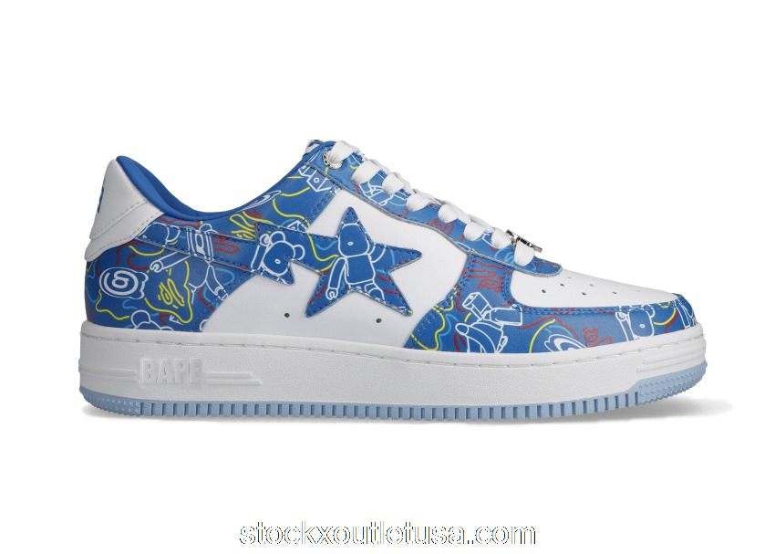 Outlet A Bathing Ape Bape Sta Medicom Toy Bearbrick Camo Blue