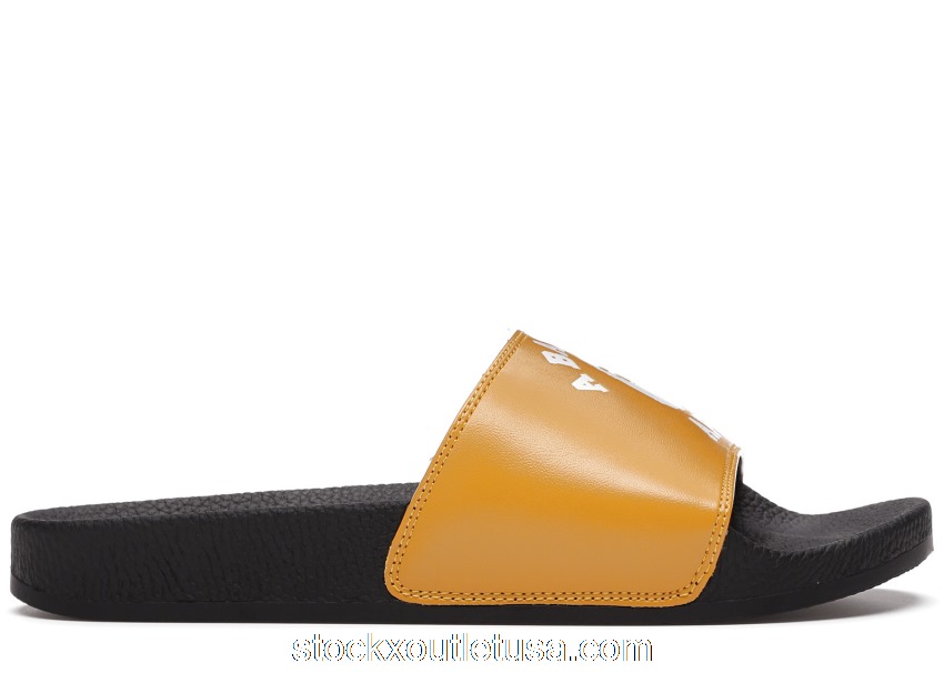 Outlet A Bathing Ape College Slide Sandals Yellow