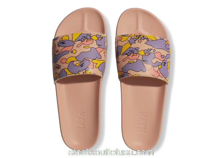 Outlet A Bathing Ape Hayn Slide Pink Sta Camo 1H73-191-917 PK