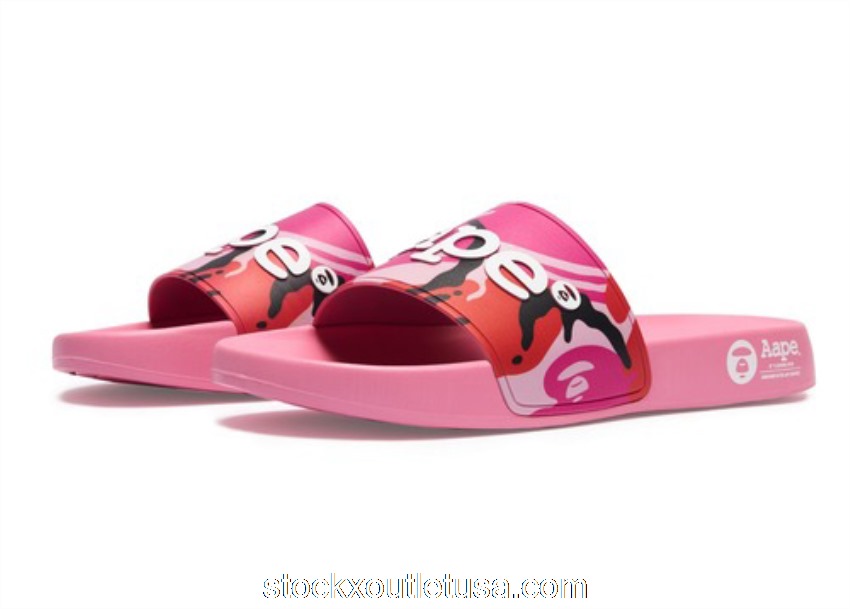 Outlet AAPE Slider Pink AAPSHM6763XAI