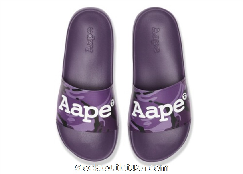 Outlet AAPE Slider Purple AAPSHM6763XXI