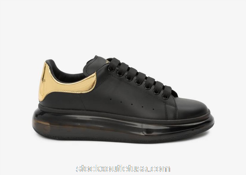 Outlet Alexander McQueen Oversized Black Gold 610812WHX9X1088