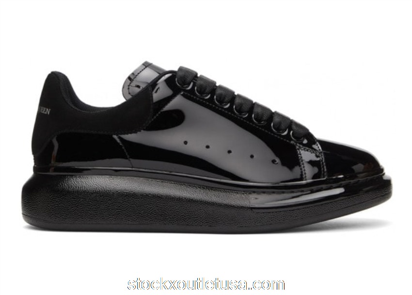 Outlet Alexander McQueen Oversized Black Patent 662645WIA33