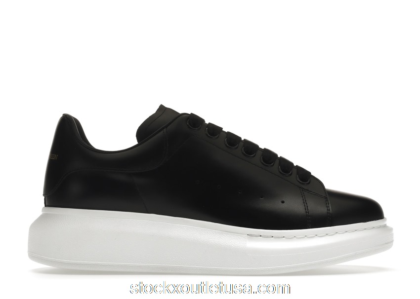 Outlet Alexander McQueen Oversized Black White Sole (W) 553770WHGP01000