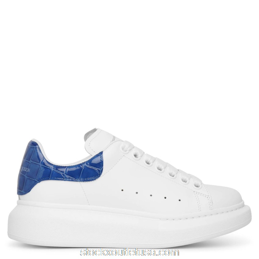 Outlet Alexander McQueen Oversized Indigo Croc (W) 553770WHXMY9553