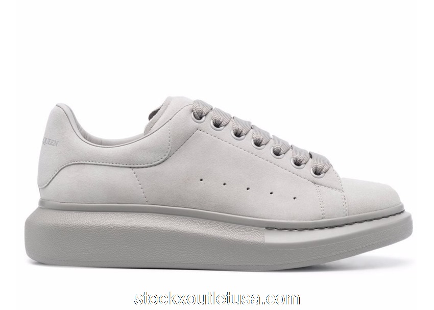 Outlet Alexander McQueen Oversized Suede Grey 553680WHV671716