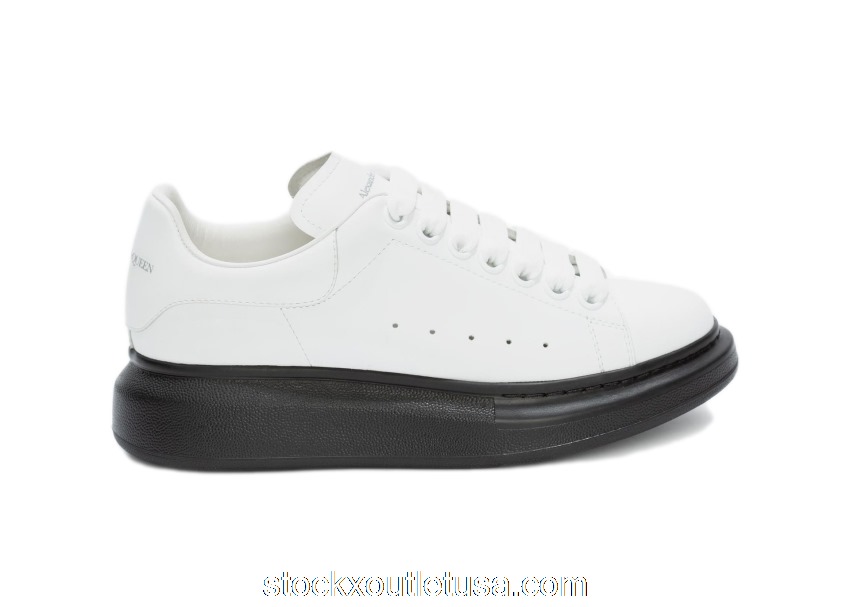 Outlet Alexander McQueen Oversized White Black Sole (W) 553770WHTQ49061