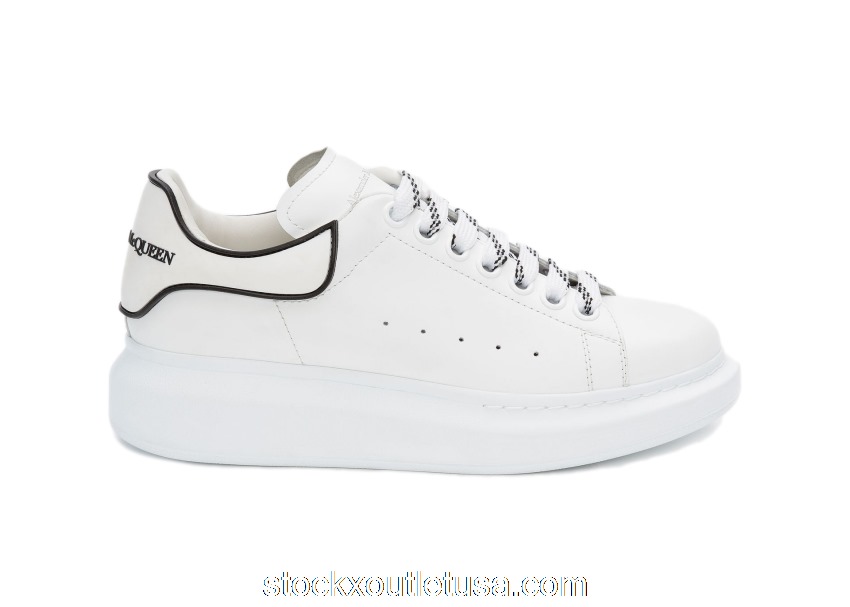 Outlet Alexander McQueen Oversized White Black (W) 621056WHXMT9074