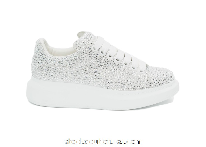 Outlet Alexander McQueen Oversized White Crystal 611697WHV699069