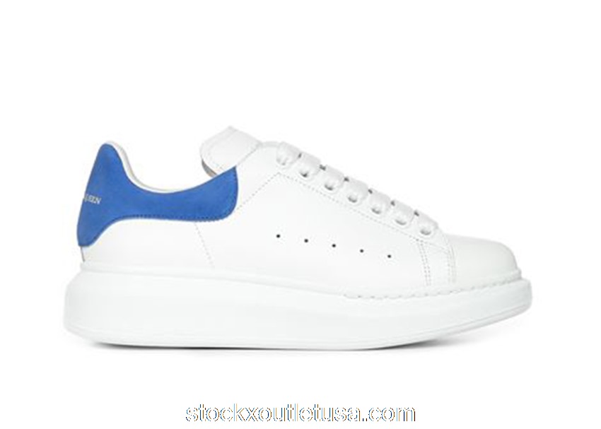 Outlet Alexander McQueen Oversized White Electric Blue (W) 553770WHGP79255