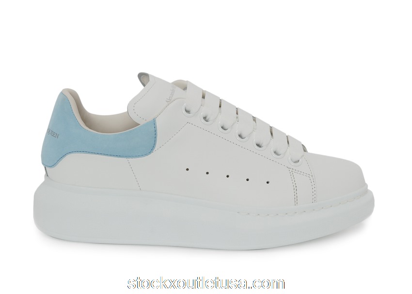 Outlet Alexander McQueen Oversized White Grey Blue (W) 553770WHGP79412