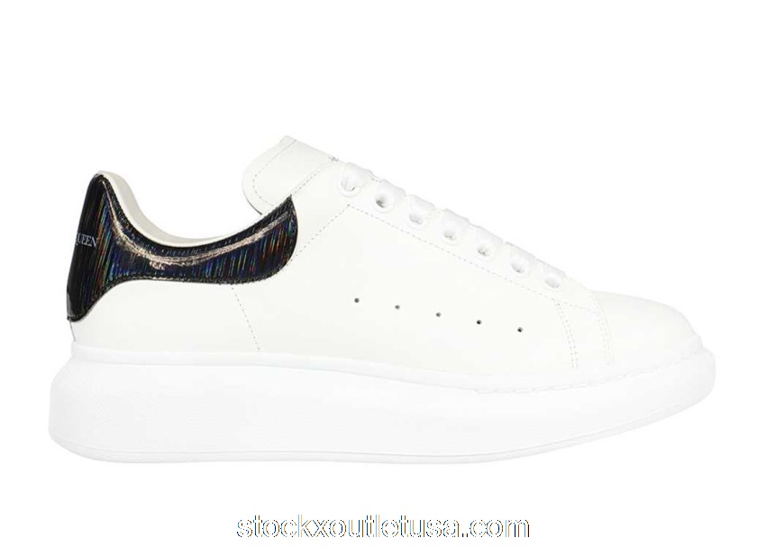 Outlet Alexander McQueen Oversized White Iridescent 553680WIA4N9061