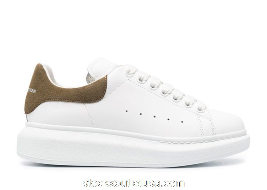 Outlet Alexander McQueen Oversized White Khaki (W) 553770WHGP79256
