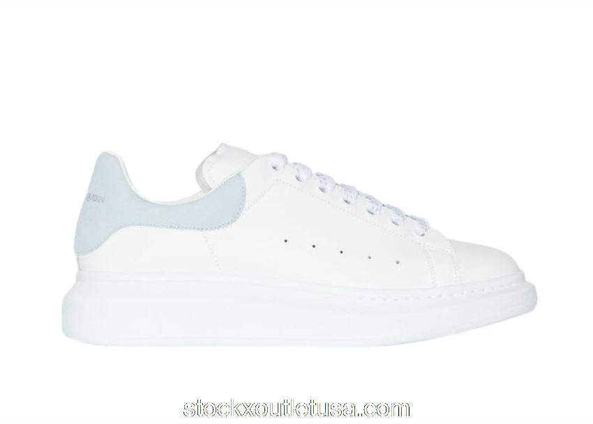 Outlet Alexander McQueen Oversized White Light Blue 553680WHGP79428