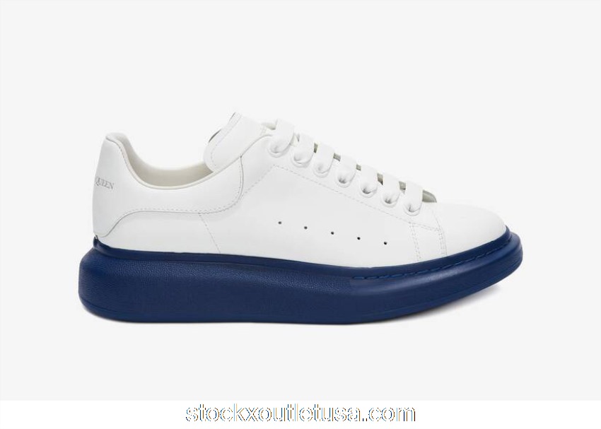 Outlet Alexander McQueen Oversized White Paris Blue 553680WHTQ49098