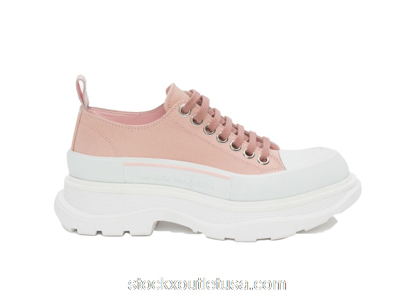 Outlet Alexander McQueen Tread Slick Lace Up Magnolia (W) 611705W4LR19243
