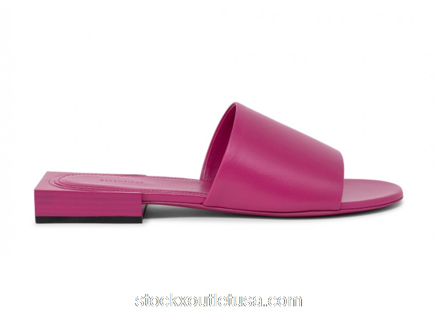 Outlet Balenciaga Box Mule Sandal Pink (W) 653796WA8FF5510