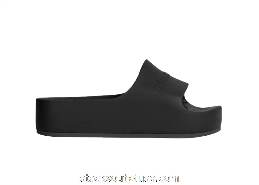 Outlet Balenciaga Chunky Slide Black (W) 654315W1S891000