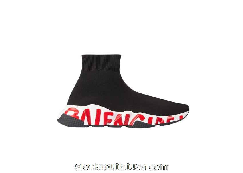 Outlet Balenciaga Graffiti Speed Red Sole (W) 605942W05GE1095