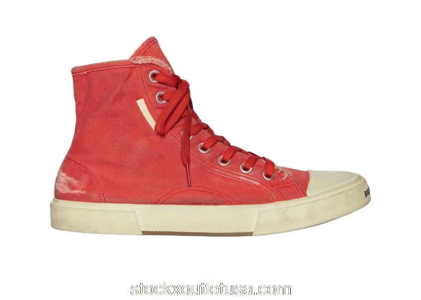 Outlet Balenciaga Paris High Top Red (W) 688756W3RC16090