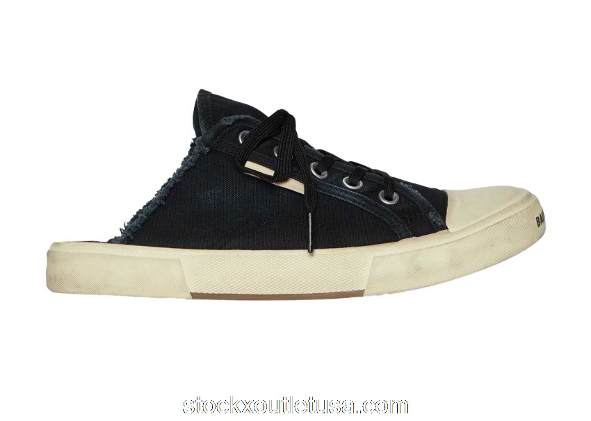 Outlet Balenciaga Paris Mule Black 693953W3RC31090