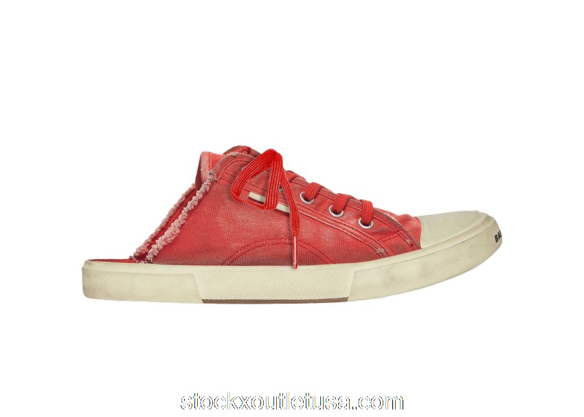 Outlet Balenciaga Paris Mule Red (W) 693952W3RC36090