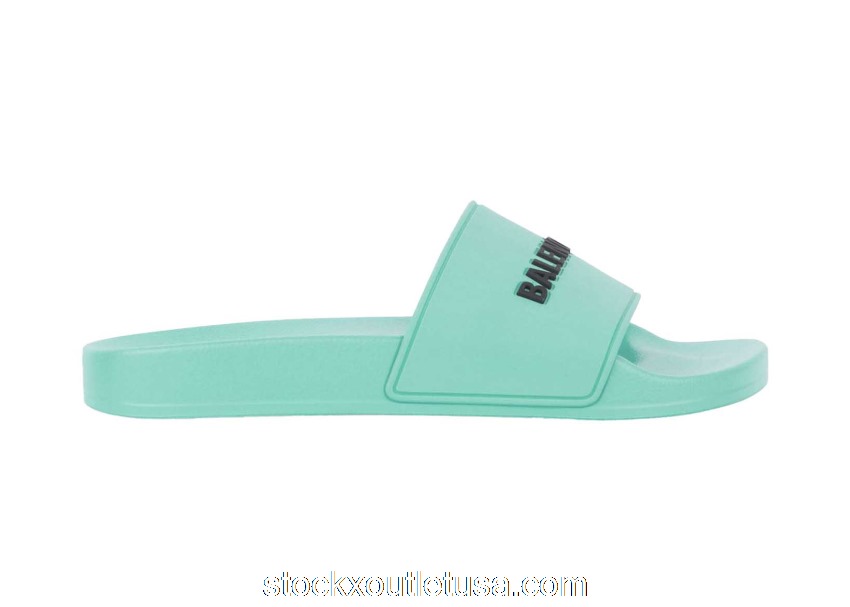 Outlet Balenciaga Pool Slide Light Green 565826W1S803410