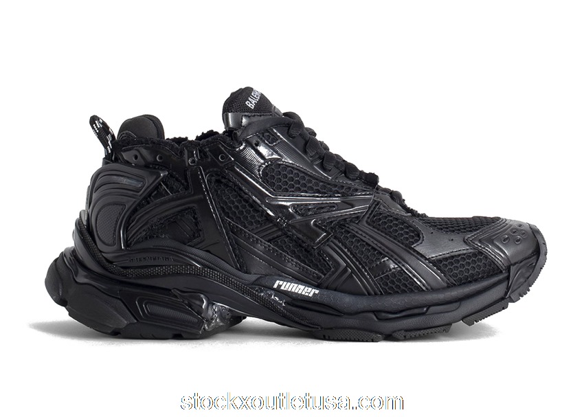 Outlet Balenciaga Runner Triple Black 677403W3RB11000