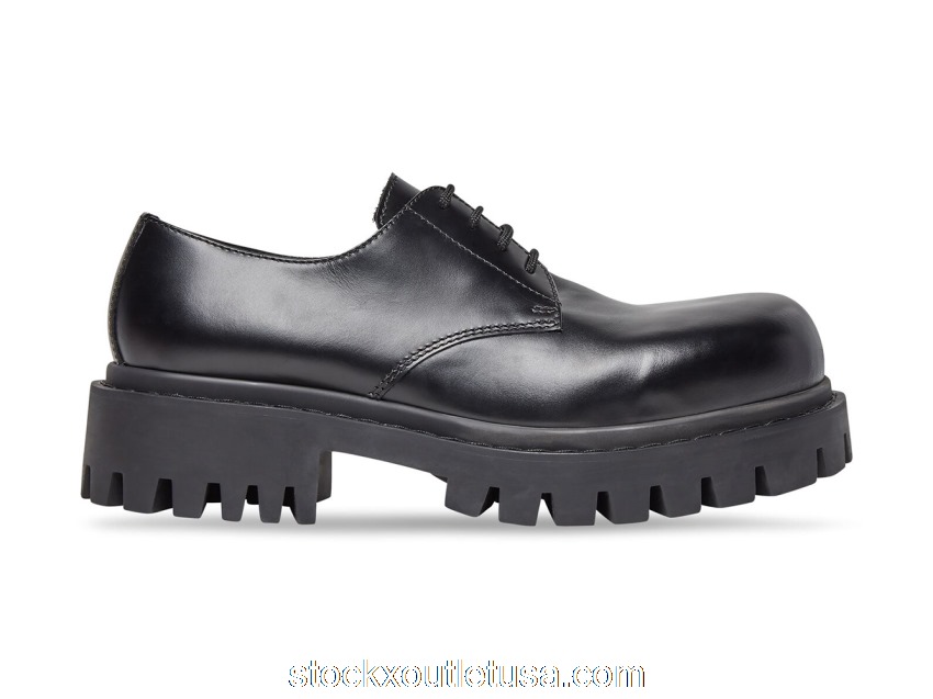 Outlet Balenciaga Sergent 20mm Derby Black 701393WBD401000