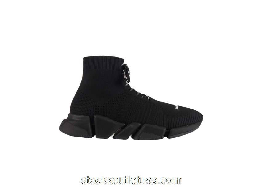 Outlet Balenciaga Speed 2.0 Lace Up Black 617258W17011013/617258W2DB11013