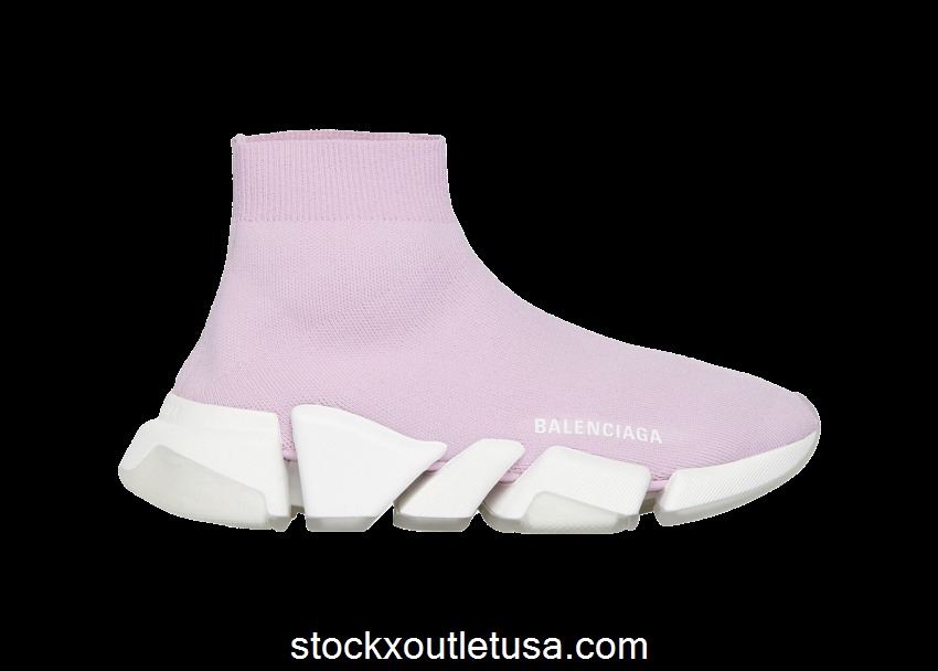 Outlet Balenciaga Speed 2.0 Pink White (W) 654045W2DI25691