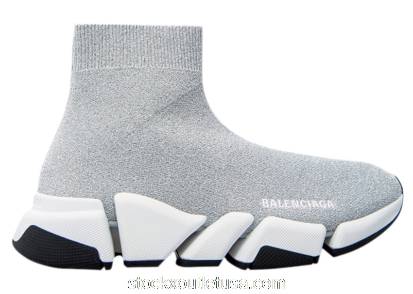 Outlet Balenciaga Speed 2.0 Silver (W) 636833W2DE18191