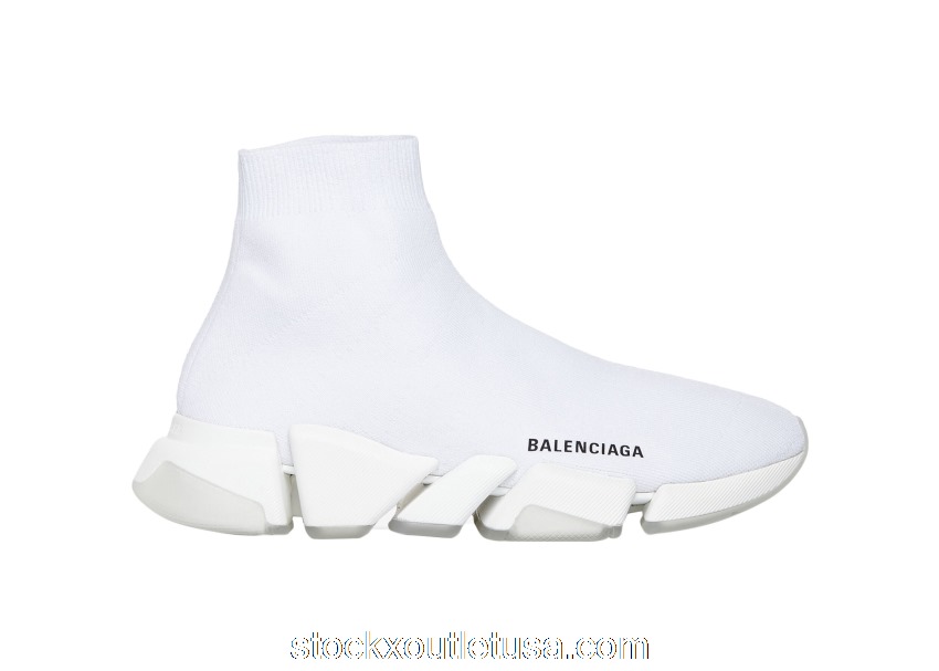 Outlet Balenciaga Speed 2.0 White (W) 654045W2DI29091