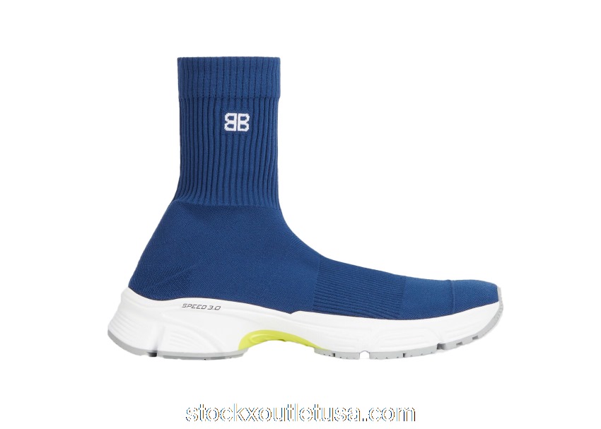 Outlet Balenciaga Speed 3.0 Blue Grey 654532W2DN54090