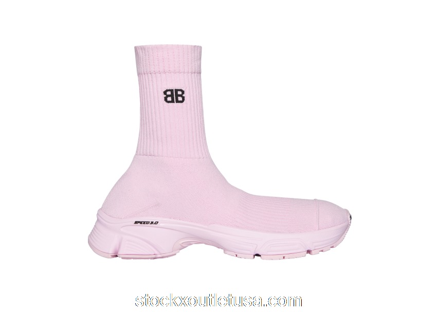 Outlet Balenciaga Speed 3.0 Monocolor Recycled Light Pink (W) 654466W2DN25601