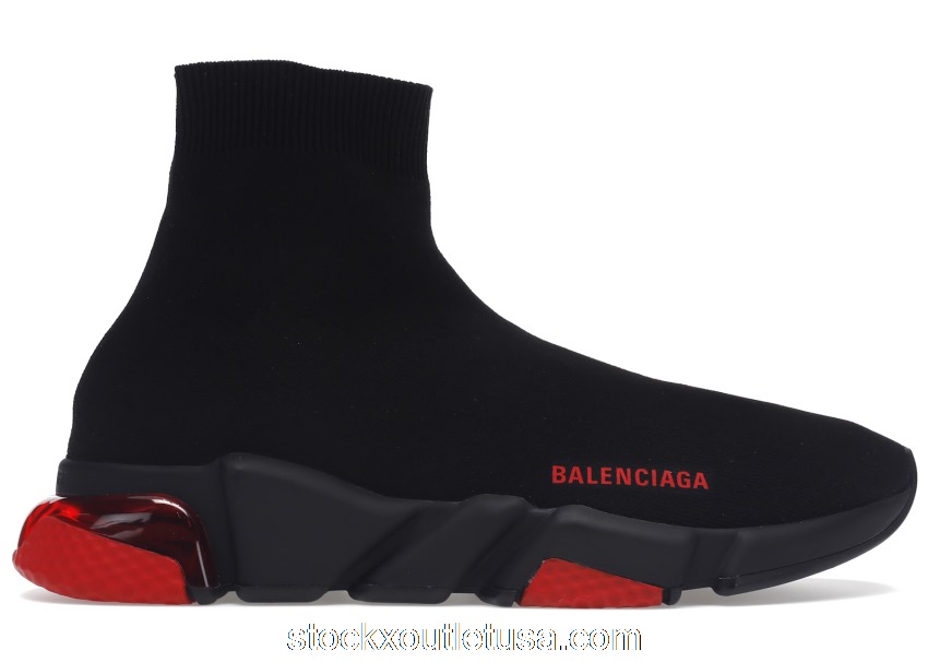 Outlet Balenciaga Speed Clearsole Red 607544W05GH1061 / 607544W2DI11016