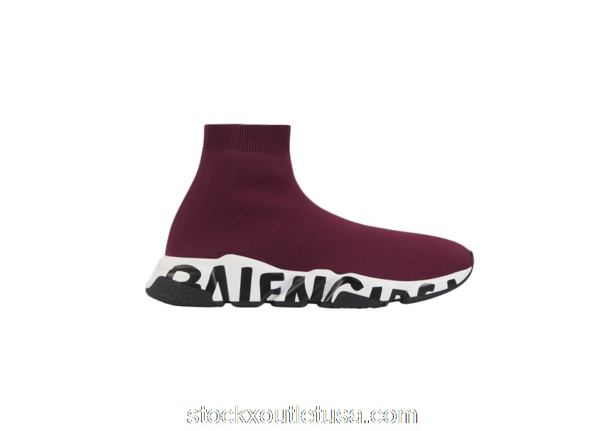 Outlet Balenciaga Speed Graffiti Purple (W) 605942W2DB76091