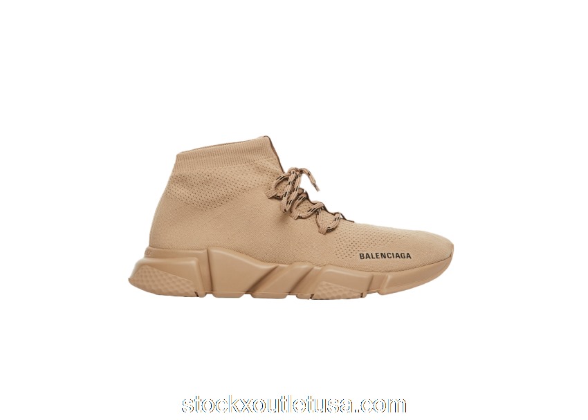 Outlet Balenciaga Speed Lace Up Triple Beige (W) 587284W17019710