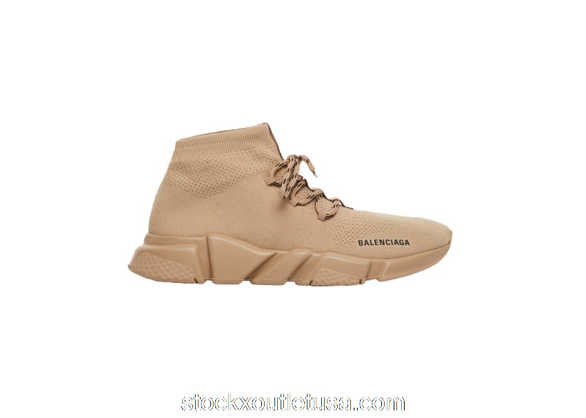 Outlet Balenciaga Speed Lace Up Triple Beige 587289W17019710