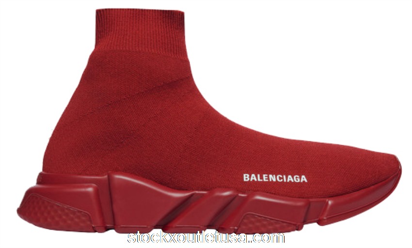 Outlet Balenciaga Speed Trainer Burgundy 530353W05G06016
