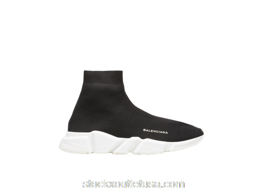 Outlet Balenciaga Speed Trainer Mid Black 483502W05G01000