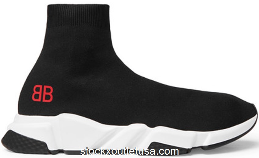 Outlet Balenciaga Speed Trainer Mr. Porter Black